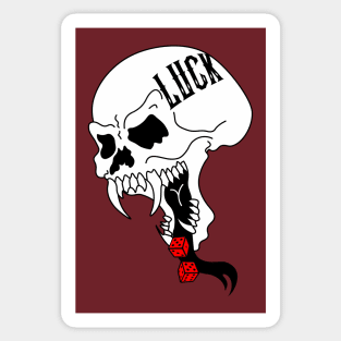 Luck Dice Skull! Sticker